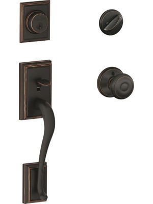 Nacario Schlage Addison Handleset Georgischen Düğme, Iç, F60 Add 716 Geo