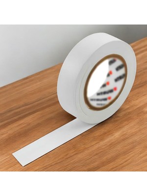 Nacario Elektrikçi Bandı Beyaz Izole Elektirik Bant Elektrik Bandı Pvc 9 Metre 19 mm