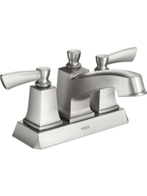 Nacario Moen WS84922SRN Conway Iki Kollu Düşük Ark Banyo Musluğu, Nokta Dayanıklı Fırçalanmış Nikel