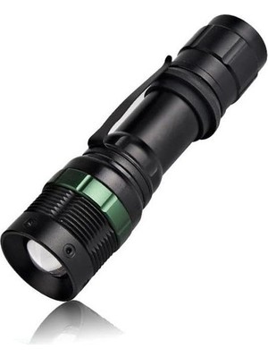 Nacario Valkyrie Cree Q5 Uzun Menzil El Feneri - Zoom - Aaa Destekli