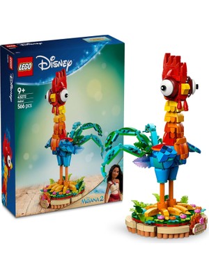 Nacario LEGO Disney Priness Moana 2 Heihei 43272 – 9 Yaş ve Üzeri Çocuklar Için Döndürülebilir Baş ve Kanatları Olan Tavuk Figürü Içeren Model Yapım Seti, Kız ve Erkek Çocukları Için Hediye Fikri (566 Parça)