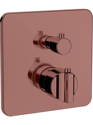 Nacario Artema Suit U A4267426 Ankastre Termostatik Banyo Bataryası, Sıva Üstü, V-Box, Bakır