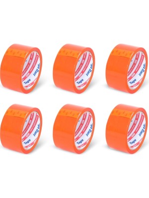 Nacario Nuga 45 mm x 40 mt Turuncu Koli Bandı 6 Adet