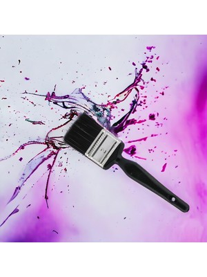 Nacario BADEM10 Plastik Saplı Yağlı Boya Fırça No: 2 Resim Ressam Fırçası Hobi Sanat Duvar Metal Ahşap Boyama