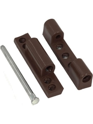 Nacario BADEM10 Pvc Pimapen Kapı Pencere Menteşesi Metal 100 mm Koyu Kahverengi