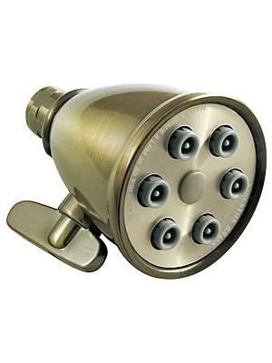 Nacario Kingston Brass K138A3 Victorian Duş Başlığı, Antik Pirinç 2,94 x 2,94 x 4