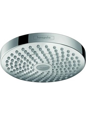 Nacario Hansgrohe Croma Select S 17,78 cm Su Tasarruflu Düşük Akışlı Duş Başlığı Modern 2-Sprey Yağmur, Quickclean Krom Yoğun Yağmur, 04388000