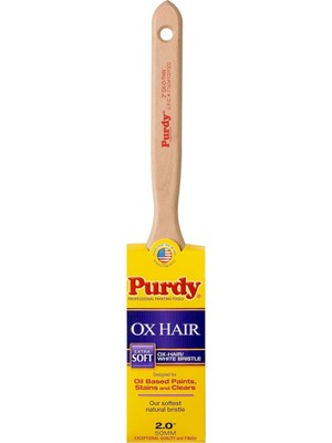 Nacario Purdy 144300030 Ox-O-Ince Ox-Saç Fırçası/beyaz Çin Bristle Ressam Fırçası Düz, 3 Inç, 144300020