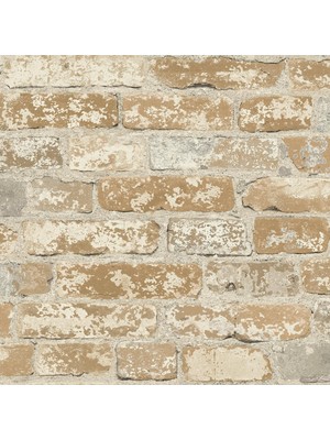 Nacario Peel & Stick RMK9037WP Peel & Stick Raumdekor Tuğla – Mu Doğal Duvar Dövmesi, Pvc, Renkli, 53 x 8 x 8 cm