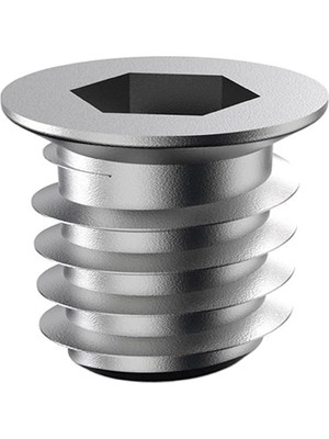 Nacario BADEM10 Metal Düz Dişli Dübel Ahşap Dübeli M10 13X15 Diş Çinko Mobilya Bağlantı Ünite Birleştirme (50 Adet)