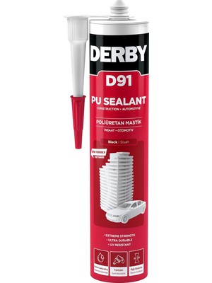 Nacario Derby D91 Pu Mastik Plastik Kartuş Siyah - 280ML