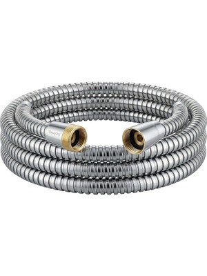 Nacario Mayaglory 2 Metre Duş Hortumu - Kırılmaz, Bükülmez ve Sızdırmaz Esnek Spiral Banyo Hortumu - Pirinç Uçlu Standart 1/2" Evrensel Bağlantı, Paslanmaz Çelik Duş Hortumu
