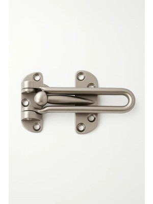 Nacario Zamak Döküm Kapı Emniyet Kilidi, Ayarlanabilir, Kapı Emniyet Kelepçesi, 10 Cm, Renk Seçenekli, Yarım Açılabilir, Güvenlik Kilidi, Kolay Montajlı, Kilit Aksesuarı (Saten)