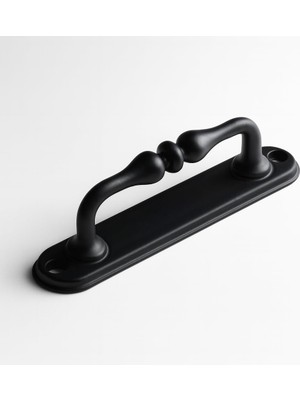 Nacario Siyah Metal Kapı Çekme Kolu 12 cm Dolap Saclı Mobilya Dolap Çekmece Tutamağı Kulp Kulpları