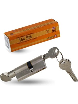 Nacario Kale Kilit 164GMC Standart Mandallı Barel Saten 68MM 26+10+32