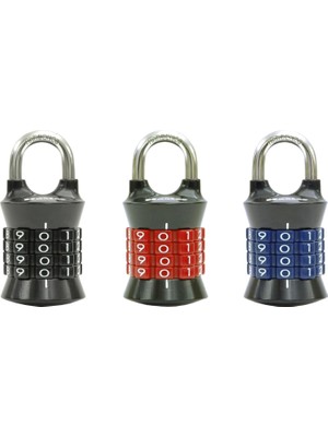 Nacario Master Lock Soyunma Kilidi Kendi Kombinasyon Asma Kilidinizi Ayarlayın, 3'lü Paket, Renkler Değişebilir, 1535EC3