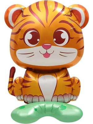 Nacario Safari Kaplan Figür Ayaklı Folyo Balon 48 * 50 cm