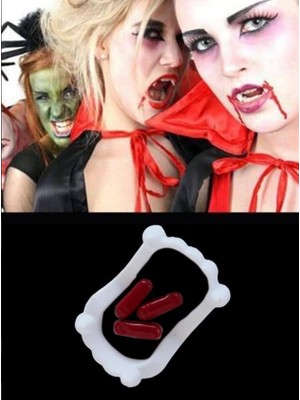 Nacario Halloween Vampir Dişi Kan Kapsüllü