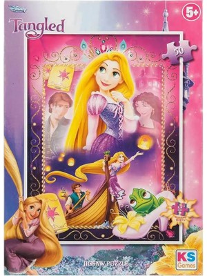 TeknoKapsül Ks Games 50 Parça Puzzle: Disney Princess - Rapunzel