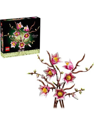 TeknoKapsül LEGO Botanicals Manolya Dalları 11510 - Yetişkinler Için Dekoratif Model Yapım Seti (435 Parça)