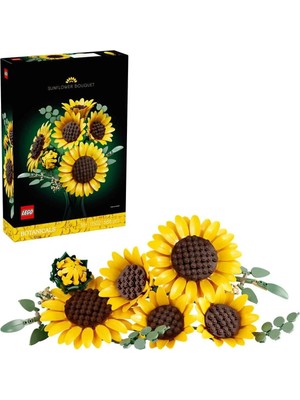 TeknoKapsül LEGO Botanicals Ayçiçeği Buketi 11502 - Yetişkinler Için Dekoratif Model Yapım Seti (686 Parça)