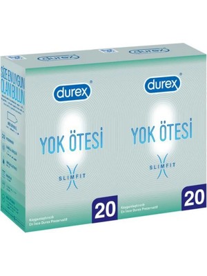 TeknoKapsül Durex Yok Ötesi Slim Fit 40LI