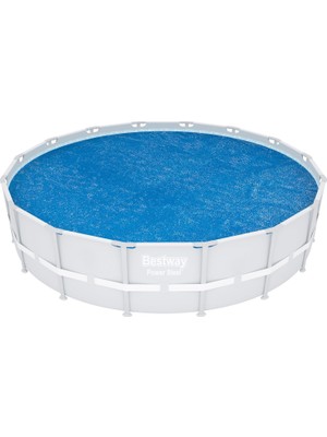 Nacario Bestway Polietilen Solar Branda 462 Cm, Mavi, Yuvarlak