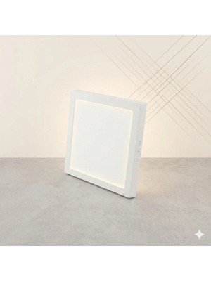 Yurdugül 24W Sıva Üstü Kare LED Panel 6500K Beyaz Işık – 285X285MM 30MM Yükseklik Tavan Armatürü