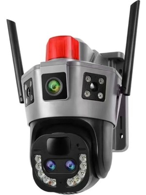 O-kam 4445 Smart Güvenlik Kamerası 2 Lens Alert Wi-Fi Ptz