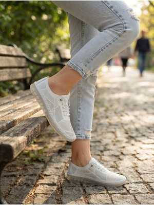 Ek Ms Baccio 8007 Kadın Hakiki Deri Casual Ayakkabı