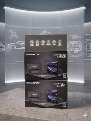 Megavox XH-208 4" Dvr Araç Içi Kamerası LCD Ekranlı Gece Görüşlü 3 Kameralı G-Sensör 1080P