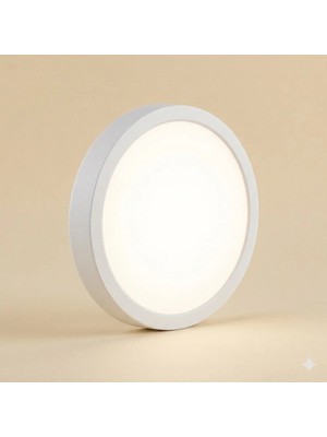 Yurdugül 18 Watt Yuvarlak LED Panel Sıva Üstü 6500K Beyaz Işık
