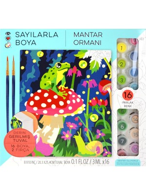 Nacario Craft And Arts Numaralarla Boya Seti Mantar 9207