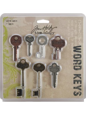 Nacario Idea-Ology Metal Word Keys 1.5 " To 3 7/pkg