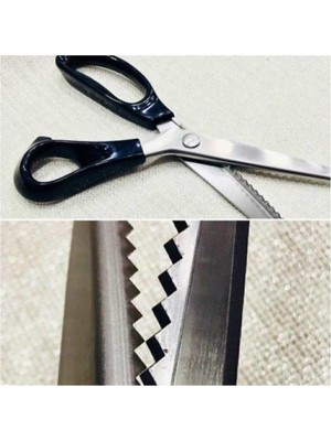 Nacario Welly Prestij Boncuk Zig Zag Kesim Terzi Sürfile Makası 23.5 Cm, 378018868