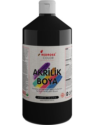 Nacario Siyah Akrilik Boya 1000GR