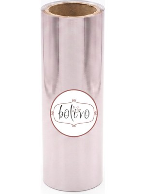 Nacario Bolivo Premium Hobi Varak, El Sanatları, Dekorasyon ve Kendin Yap (Dıy) Süsleme Folyosu (Ekru, 10 cm x 5 Mt)