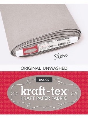 Nacario Kraft-Tex™ Basics Bolt, Stone: Kraft Paper Fabric