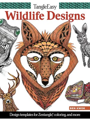 Nacario Tangleeasy Wildlife Designs: Design Templates For Zentangle(R), Coloring, And More