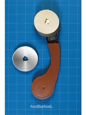 Nacario 60 mm Rs-60 Rulet Döner Kumaş Kesici – Patchwork, Kırkyama, Kağıt, Deri + 1 Adet Yedek Bıçak