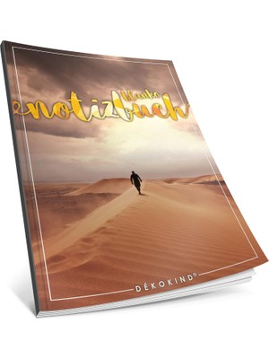 Nacario Dékokind® Blanko Notizbuch: Ca. A4-Format • 100 Seiten Mit Inhaltsverzeichnis • Perfekt Als Zeichenbuch, Skizzenbuch Oder Tagebuch • Artnr. 12 Long Road • Softcover