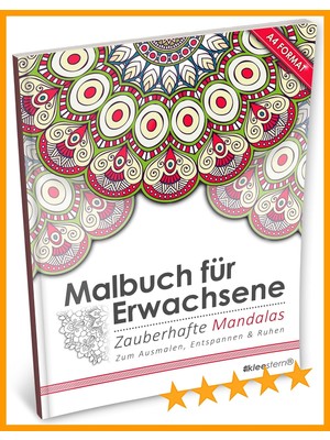 Nacario Malbuch Für Erwachsene: Zauberhafte Mandalas (Kleestern®, A4 Format, 40+ Motive): Volume 11 (A4 Malbuch Für Erwachsene)