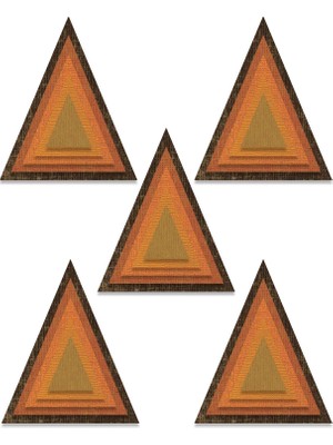 Nacario Sizzix Thinlits 664748 Zımba Kalıbı 25'li Paket 664748 Istiflenmiş Tim Holtz, Istiflenmiş Fayans Üçgen, Tek Boy