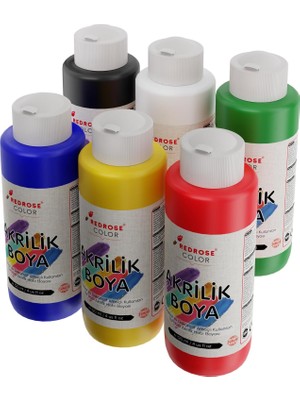 Nacario Ana Renkler Akrilik Boya 6'lı Set 6X120ML