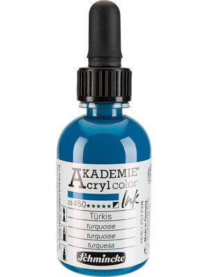 Nacario Schmincke Akademie Akrilik Mürekkep 50 ml 450 Turquoise