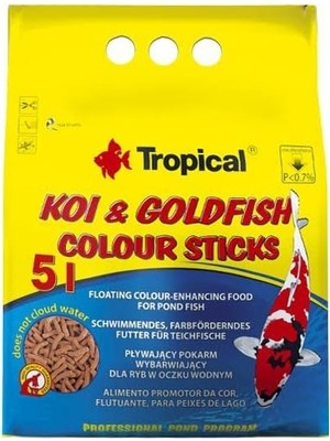 Nacario Tropical Koi ve Goldfish Colour Sticks 1000ML 90GR