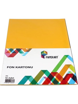 Nacario Paperart A4 Fon Kartonu 10'lu Paket