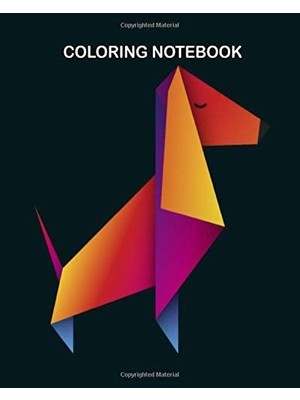 Nacario Coloring Book: Dachshund Colored Origami 8 x 10 Inches