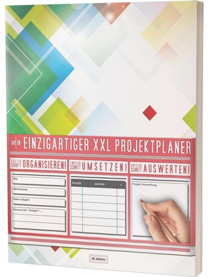 Nacario Mein Projektplaner / Planen, Umsetzen, Auswerten! / 122 Seiten, Register, Kontakte Uvm. / PR201 "modern“ / Dın A4 Softcover