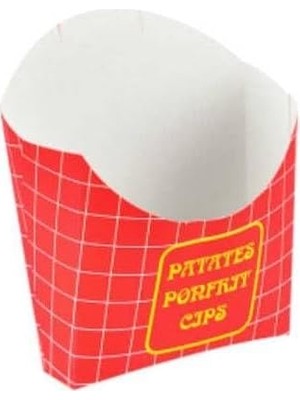 Nacario Karton Cips Patates Kutusu 100 Adet